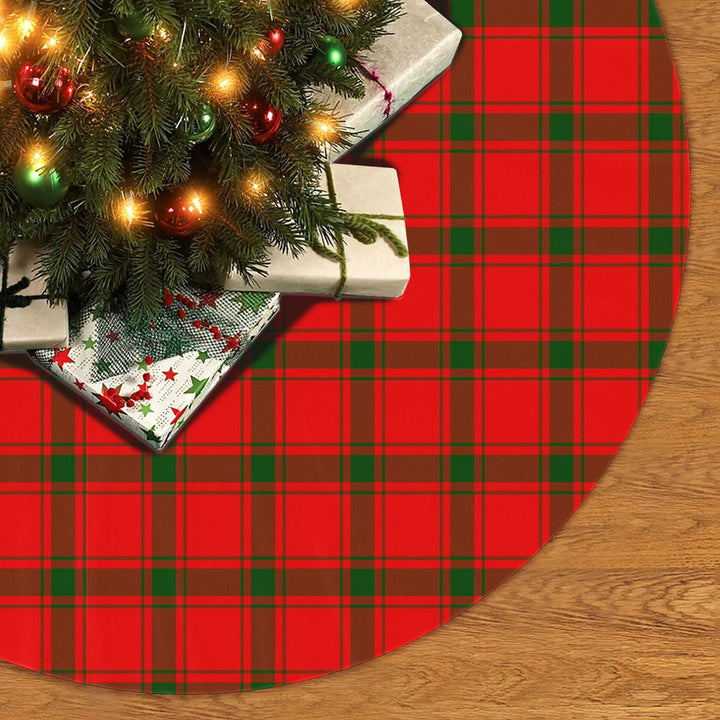 Scottish MacDonald of Sleat Clan Tartan Christmas Tree Skirt No Tassels 2 Tartan Plaid