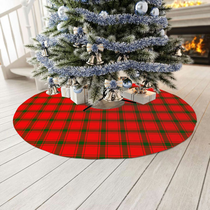 Scottish MacDonald of Sleat Clan Tartan Christmas Tree Skirt No Tassels 3 Tartan Plaid