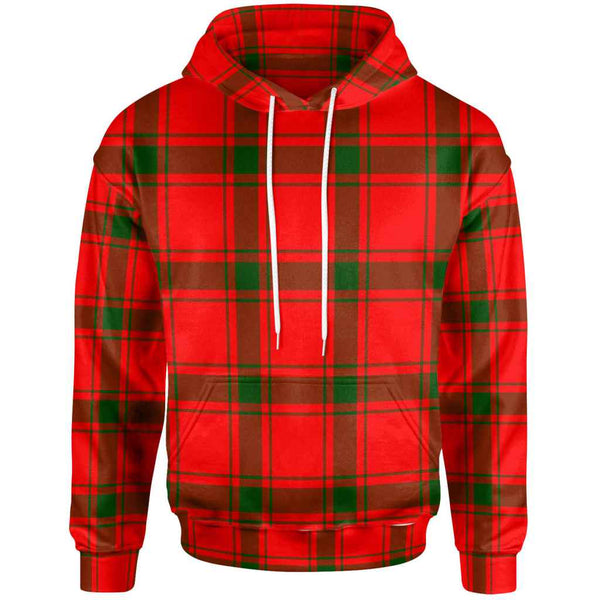 Scottish MacDonald of Sleat Clan Tartan Hoodie Front Side Tartan Plaid