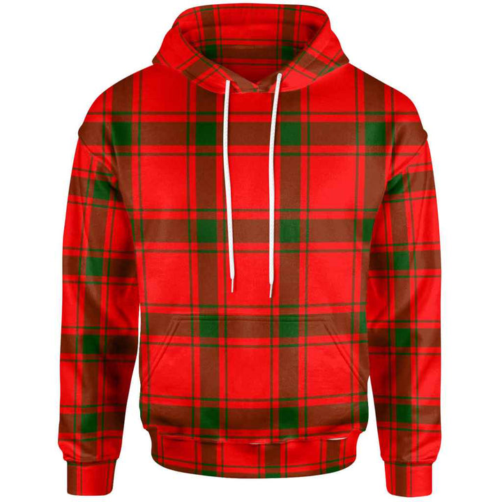 Scottish MacDonald of Sleat Clan Tartan Hoodie Front Side Tartan Plaid