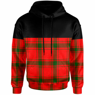 Scottish MacDonald of Sleat Clan Tartan Hoodie - Horizontal Style Front Side Tartan Plaid