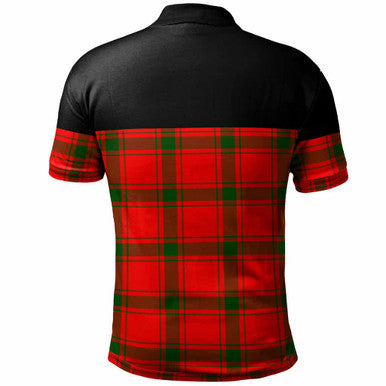 Scottish MacDonald of Sleat Clan Tartan Polo Shirt - Horizontal Style Back Side Tartan Plaid