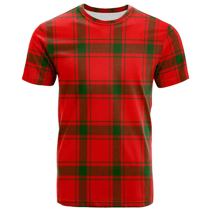 Scottish MacDonald of Sleat Clan Tartan T-Shirt Front Side Tartan Plaid