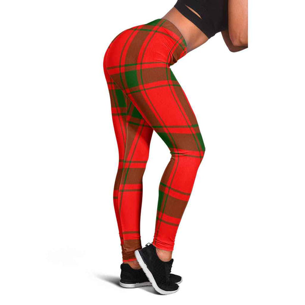 Scottish MacDonald of Sleat Clan Tartan Women Leggings Tartan Plaid 1