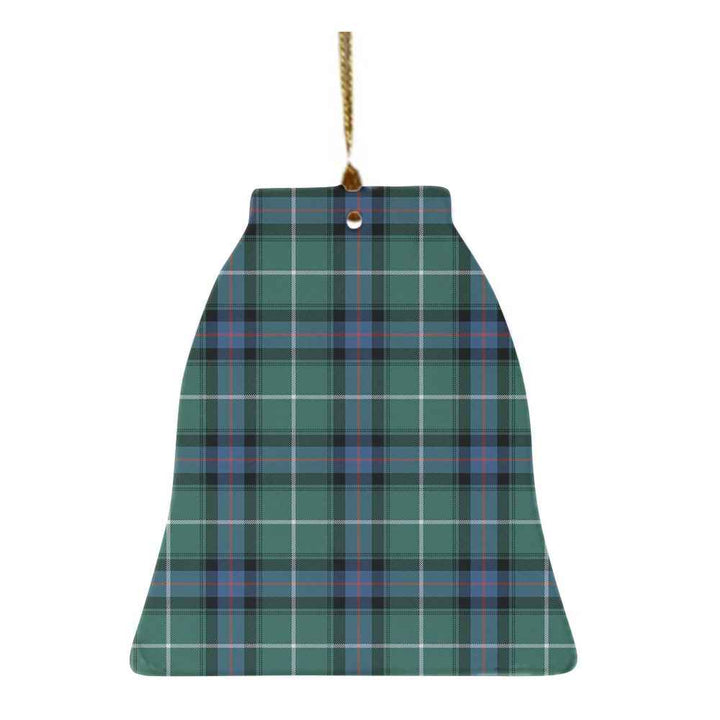 Scottish MacDonald of the Isles Hunting Ancient Clan Tartan Ceramic Ornament Bell Shape Tartan Plaid