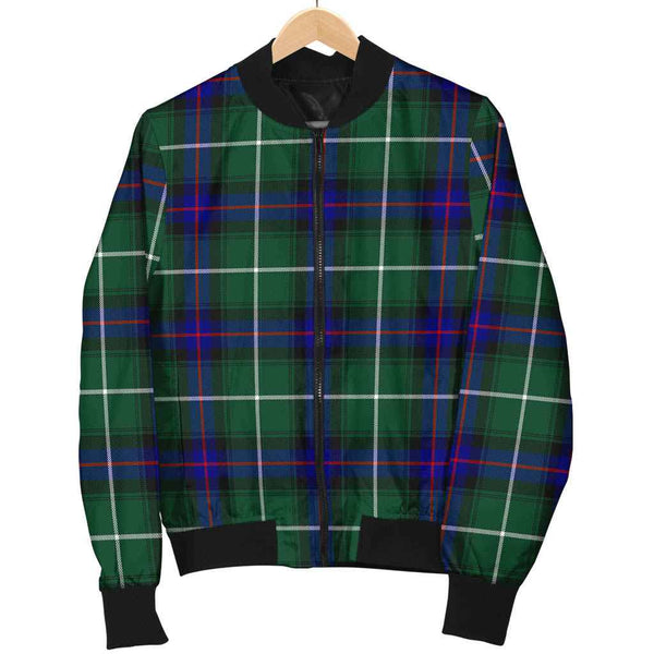 Scottish MacDonald of the Isles Hunting Modern Clan Tartan Bomber Jacket Tartan Plaid 1