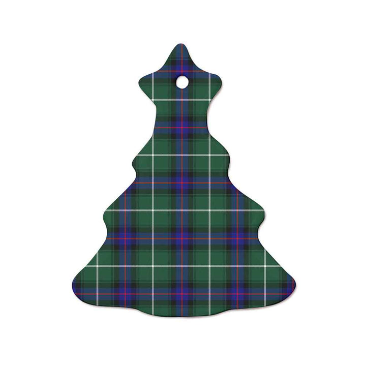 Scottish MacDonald of the Isles Hunting Modern Clan Tartan Ceramic Ornament  Tree Shape Tartan Plaid