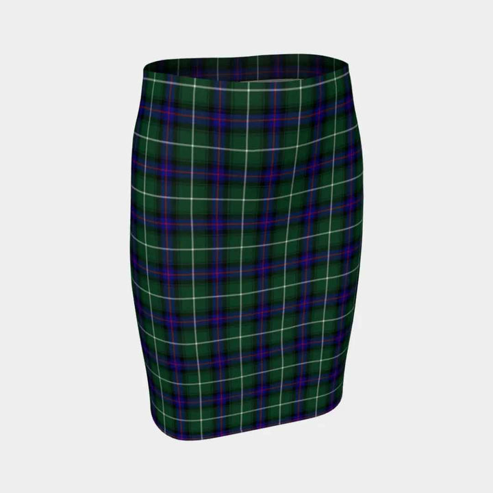 Scottish MacDonald of the Isles Hunting Modern Clan Tartan Fitted Skirt Tartan Plaid 1