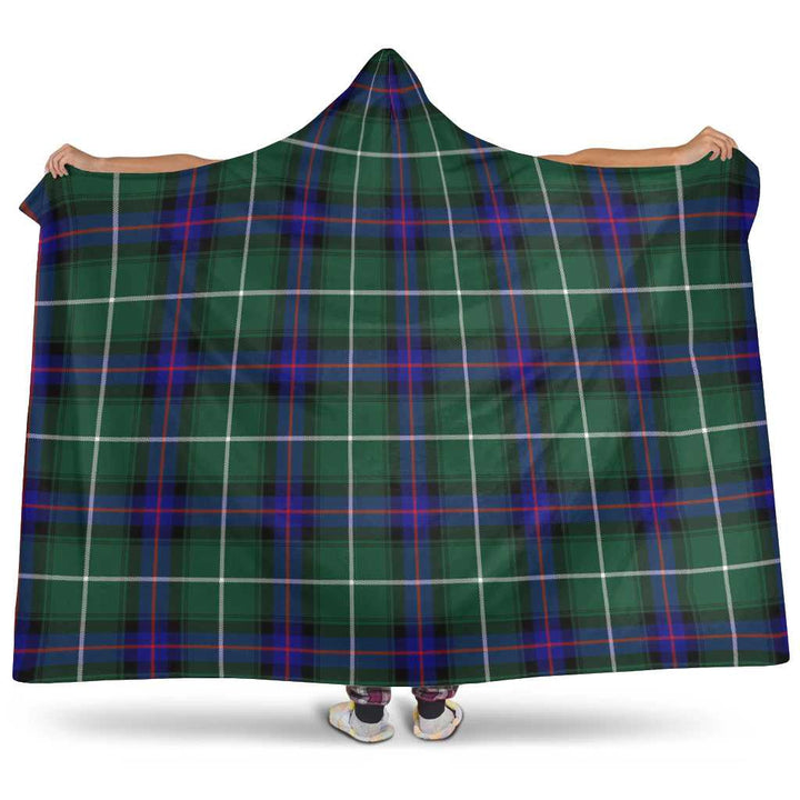 Scottish MacDonald of the Isles Hunting Modern Clan Tartan Hooded Blanket Tartan Plaid 1