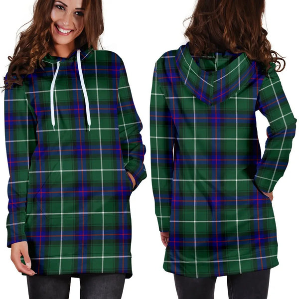 Scottish MacDonald of The Isles Hunting Modern Clan Tartan Hoodie Dress