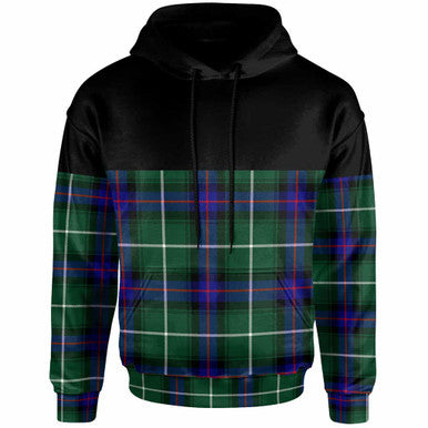 Scottish MacDonald of the Isles Hunting Modern Clan Tartan Hoodie - Horizontal Style Front Side Tartan Plaid