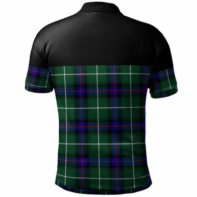 Scottish MacDonald of the Isles Hunting Modern Clan Tartan Polo Shirt - Horizontal Style Back Side Tartan Plaid