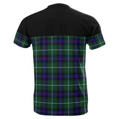 Scottish MacDonald of the Isles Hunting Modern Clan Tartan T-Shirt Horizontal Style Back Side Tartan Plaid