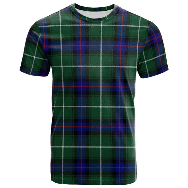 Scottish MacDonald of the Isles Hunting Modern Clan Tartan T-Shirt Front Side Tartan Plaid