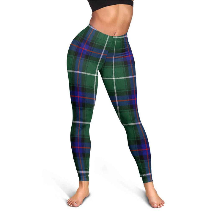 Scottish MacDonald of the Isles Hunting Modern Clan Tartan Women Leggings Tartan Plaid 3