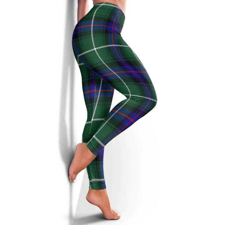 Scottish MacDonald of the Isles Hunting Modern Clan Tartan Women Leggings Tartan Plaid 4