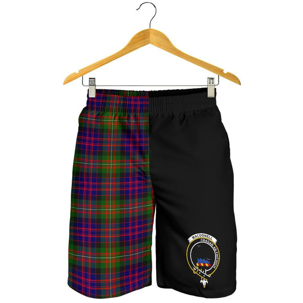 Scottish MacDonell Clan Crest Tartan Half of Me Men's Shorts