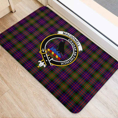 Scottish MacDonell of Glengarry Clan Crest Tartan Door Mat Tartan Plaid 2