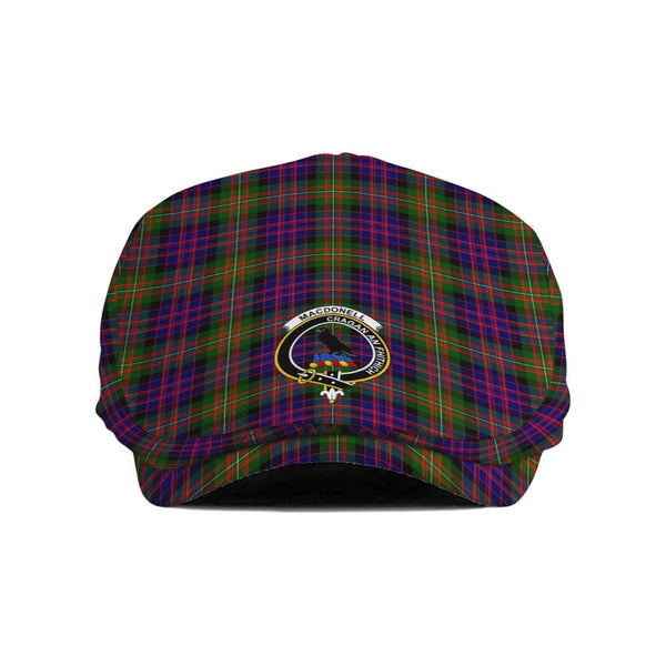 Scottish MacDonell of Glengarry Clan Crest Tartan Flat Cap Tartan Plaid 1