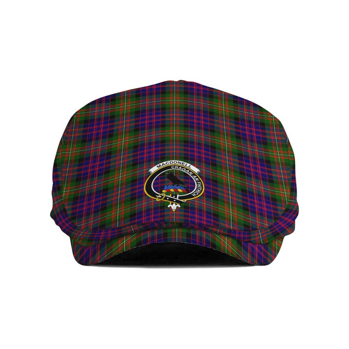 Scottish MacDonell of Glengarry Clan Crest Tartan Flat Cap Tartan Plaid 1