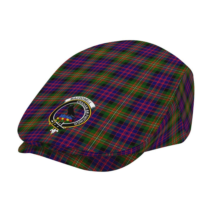 Scottish MacDonell of Glengarry Clan Crest Tartan Flat Cap Tartan Plaid 2