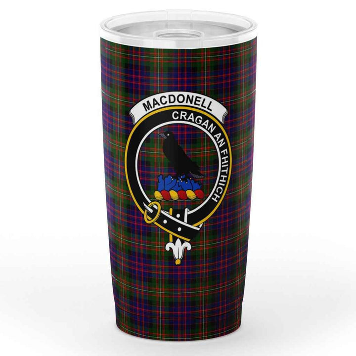 Scottish MacDonell of Glengarry Clan Crest Tartan Insulated Tumbler Tartan Plaid 1