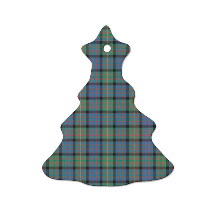 Scottish MacDonnell of Glengarry Ancient Clan Tartan Ceramic Ornament  Tree Shape Tartan Plaid