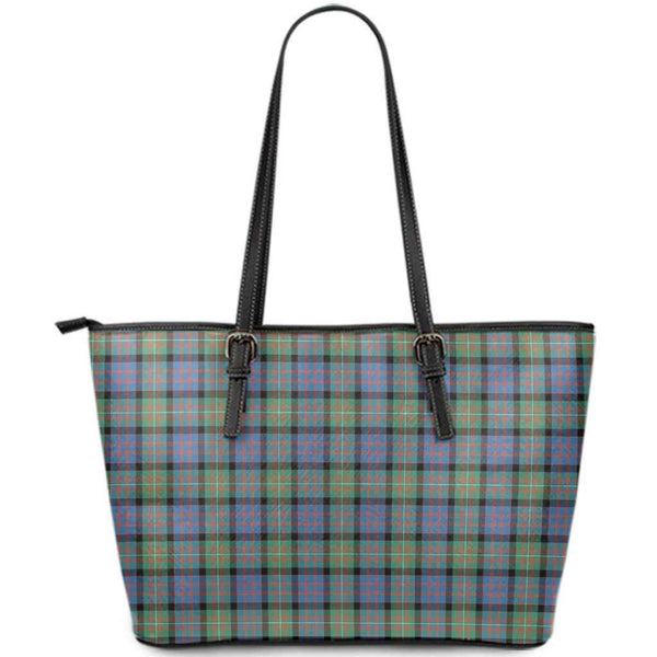 Scottish MacDonnell of Glengarry Ancient Clan Tartan Leather Tote Tartan Plaid