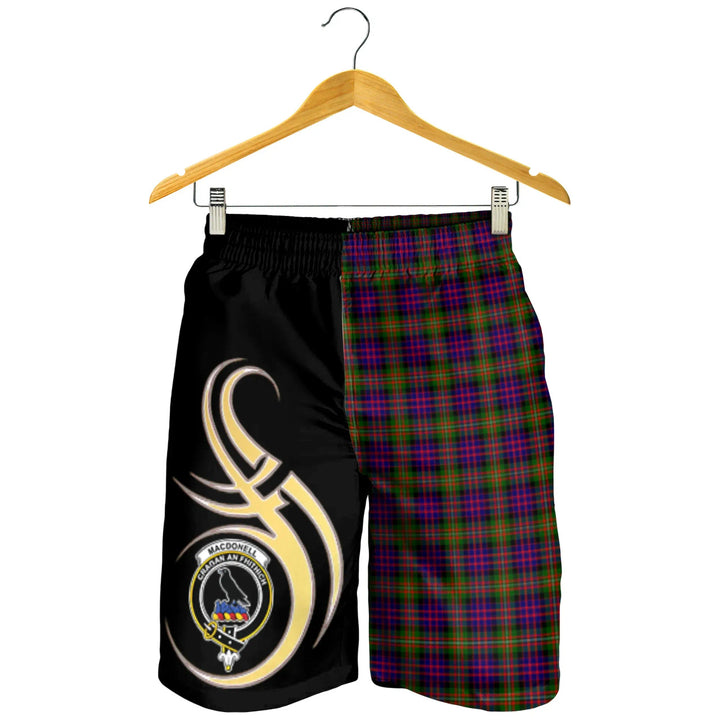 Scottish MacDonnell of Glengarry Modern Clan Crest Tartan Believe in Me Men's Shorts