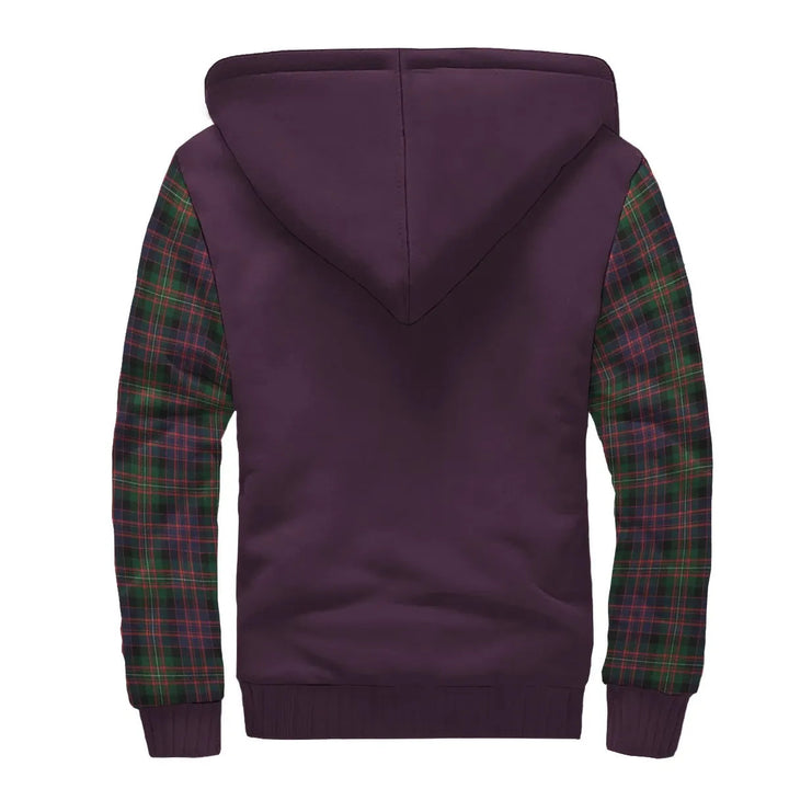 Scottish MacDonnell of Glengarry Modern Clan Crest Tartan Plaid Sleeve Sherpa Hoodie