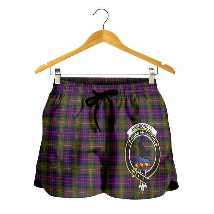 Scottish MacDonnell of Glengarry Modern Clan Crest Tartan Women Shorts
