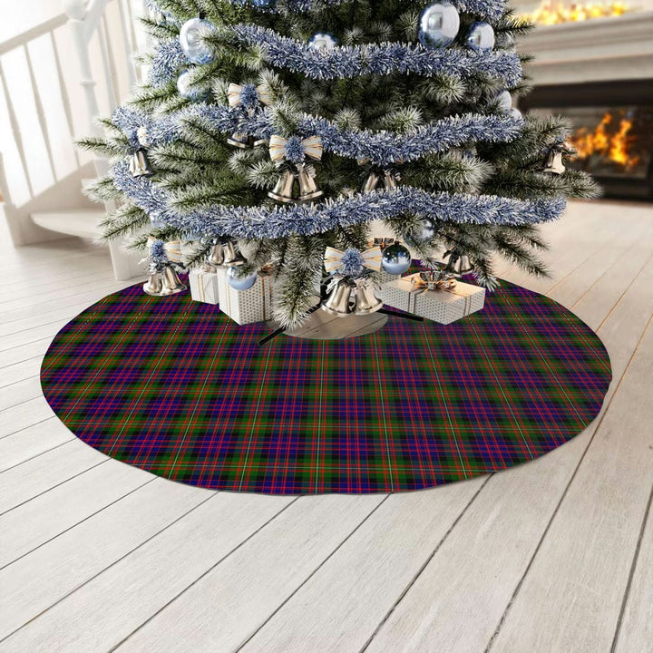 Scottish MacDonnell of Glengarry Modern Clan Tartan Christmas Tree Skirt No Tassels 3 Tartan Plaid