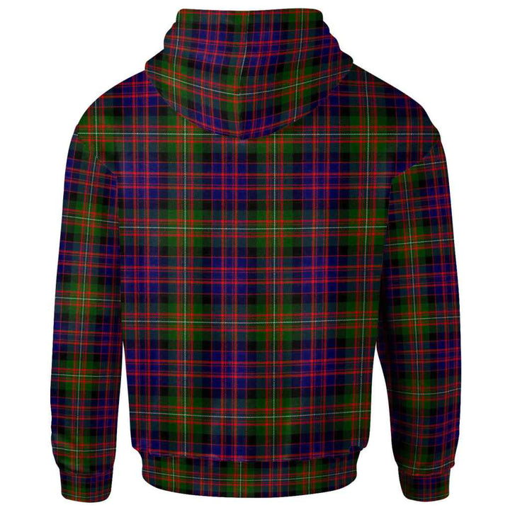 Scottish MacDonnell of Glengarry Modern Clan Tartan Hoodie Back Side Tartan Plaid