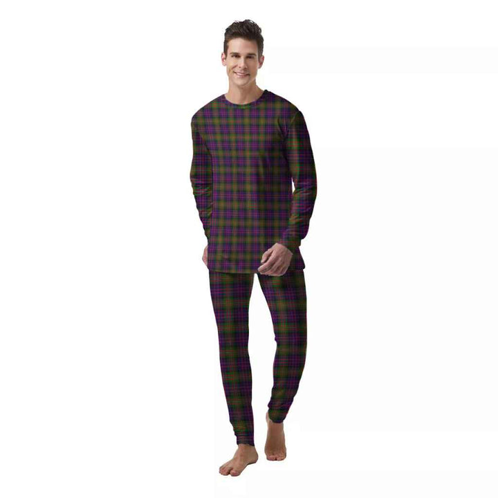 Scottish MacDonnell of Glengarry Modern Clan Tartan Pajama Set  Men Front Side Tartan Plaid
