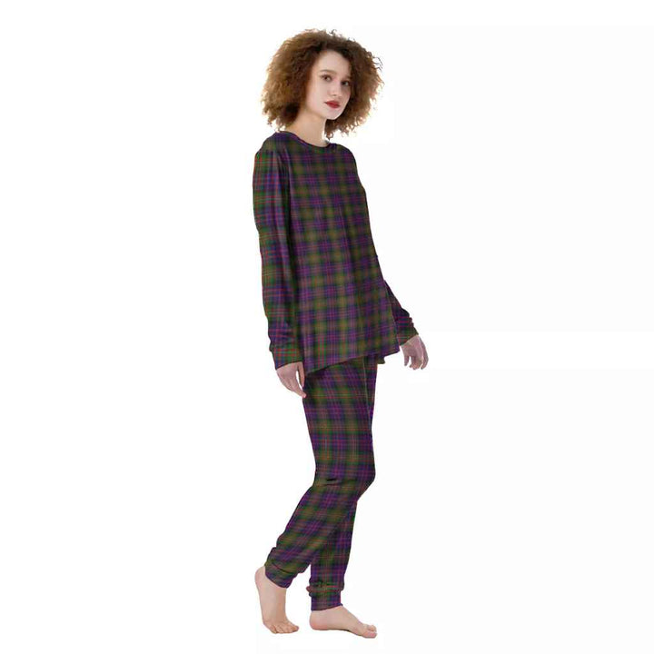 Scottish MacDonnell of Glengarry Modern Clan Tartan Pajama Set Women Front Side Tartan Plaid