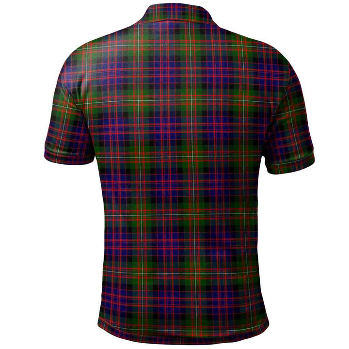 Scottish MacDonnell of Glengarry Modern Clan Tartan Polo Shirt Back Side Tartan Plaid