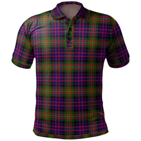 Scottish MacDonnell of Glengarry Modern Clan Tartan Polo Shirt Front Side Tartan Plaid