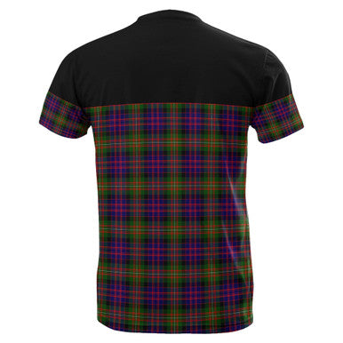 Scottish MacDonnell of Glengarry Modern Clan Tartan T-Shirt Horizontal Style Back Side Tartan Plaid