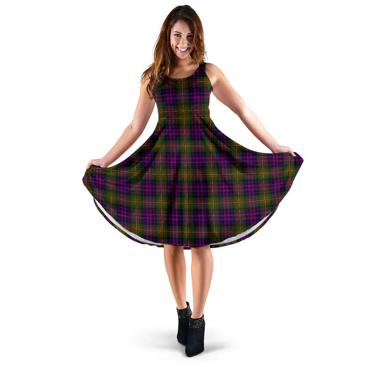 Scottish MacDonnell of Glengarry Modern Clan Tartan Women Midi Dress