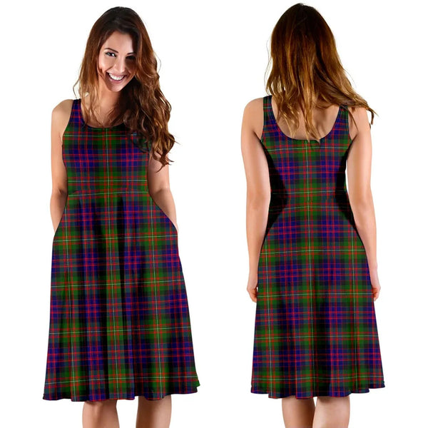 Scottish MacDonnell of Glengarry Modern Clan Tartan Women Midi Dress