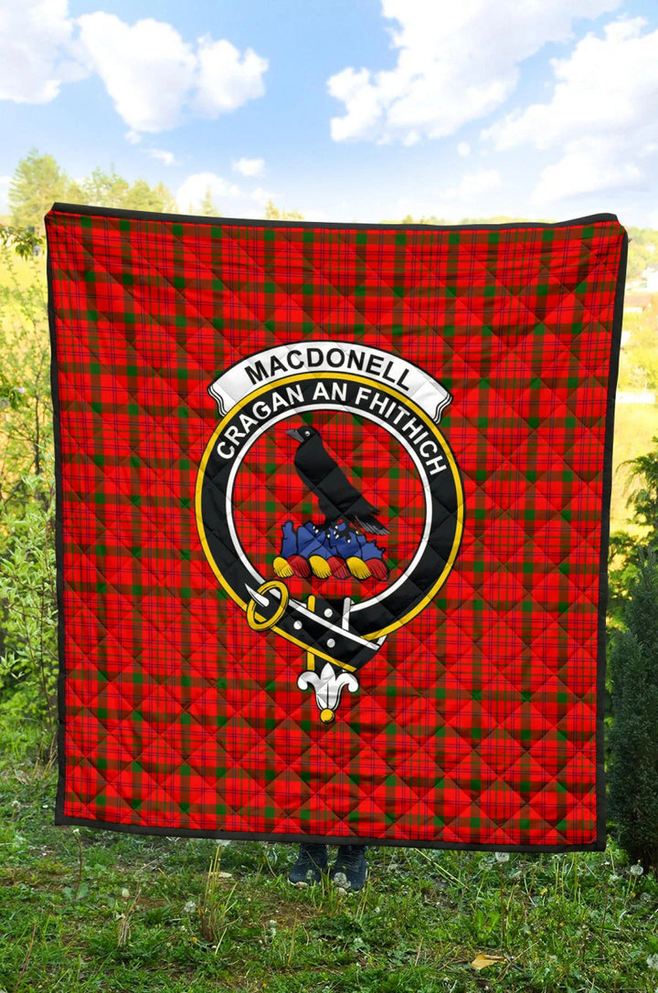Scottish MacDonnell of Keppoch Modern Clan Crest Tartan Quilt Tartan Plaid 2