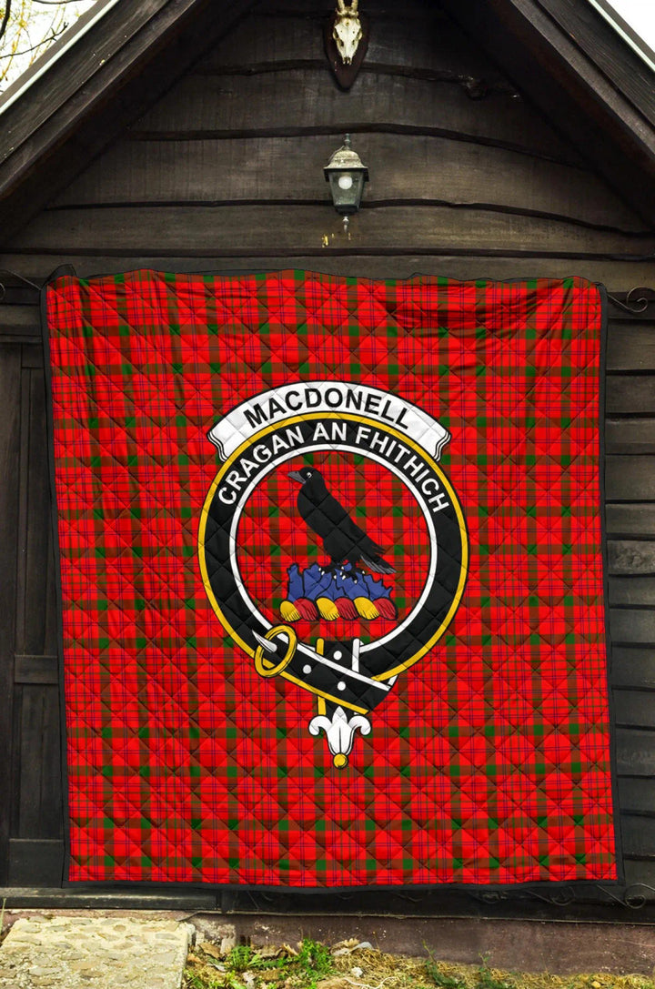 Scottish MacDonnell of Keppoch Modern Clan Crest Tartan Quilt Tartan Plaid 3