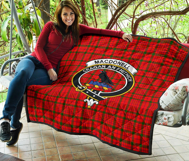 Scottish MacDonnell of Keppoch Modern Clan Crest Tartan Quilt Tartan Plaid 5