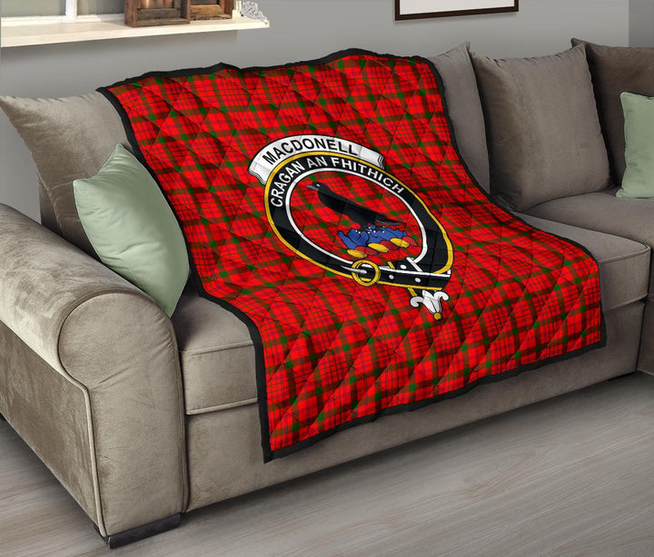 Scottish MacDonnell of Keppoch Modern Clan Crest Tartan Quilt Tartan Plaid 8