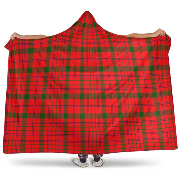 Scottish MacDonnell of Keppoch Modern Clan Tartan Hooded Blanket Tartan Plaid 1