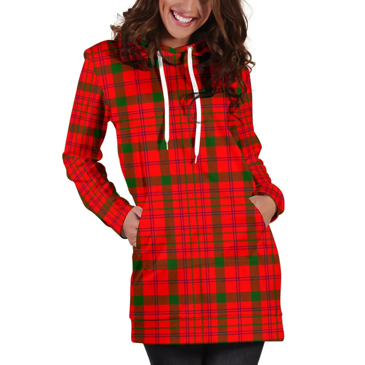 Scottish MacDonnell of Keppoch Modern Clan Tartan Hoodie Dress