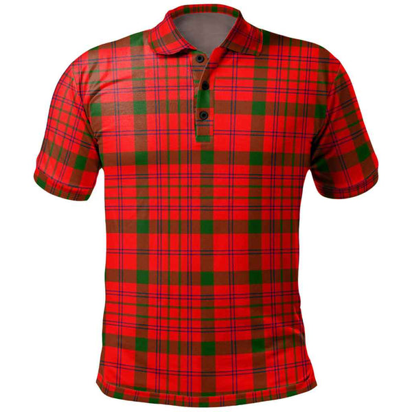 Scottish MacDonnell of Keppoch Modern Clan Tartan Polo Shirt Front Side Tartan Plaid