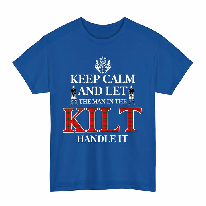 Scottish MacDonnell of Keppoch Modern Clan Tartan T-Shirt - Keep Calm Tartan Plaid Royal Color