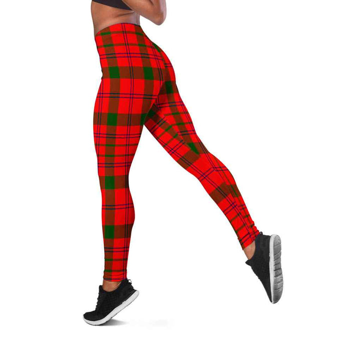 Scottish MacDonnell of Keppoch Modern Clan Tartan Women Leggings Tartan Plaid 2