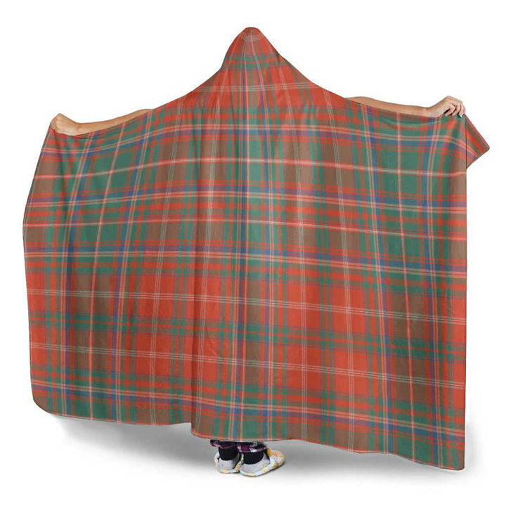 Scottish MacDougall Ancient Clan Tartan Hooded Blanket Tartan Plaid 3